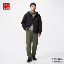 优衣库 男装保暖休闲长裤/休闲裤裤子加长款479376 57 深橄榄色 XS