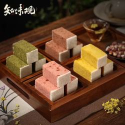 知味观 杭州特产小吃芡实糕条头糕中式桂花绿豆糕任选6件