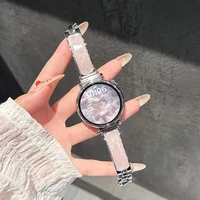 移动端：适用华为GT7表带手表watchgt6腕表女款41mm系列鎏金弯片金属表链新款镶钻壳智能高级感GT5女生夏季gt4高端pro