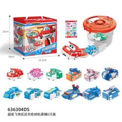 奥迪双钻 超级飞侠乐迪小爱龙卷风轨道桶6只