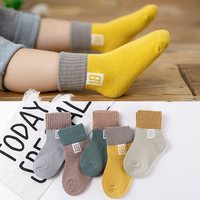 NUBY SPIRIT 儿童袜子纯棉秋冬男童女童大童男孩女孩冬季中筒袜婴儿宝宝全棉袜