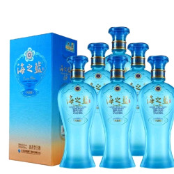 洋河 海之蓝风尚版绵柔型52度480ml*6瓶整箱