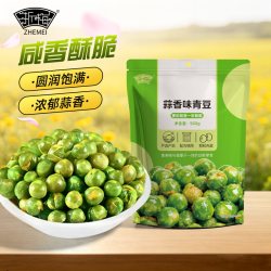 浙梅 蒜香豌豆502g坚果炒货青豌豆休闲小吃酥脆大粒解馋办公室零食