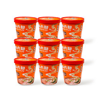 麻六记 爆款 酸辣粉 汪小菲直播推荐 桶装非油炸红薯粉256g*9桶