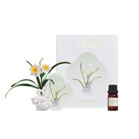 和玺 故宫文创水仙立体刺绣香薰冰箱贴