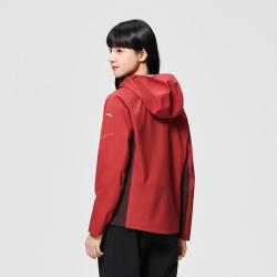 安踏 见山冲锋衣女防风梭织运动外套运动上衣女轻便百搭徒步登山外套女