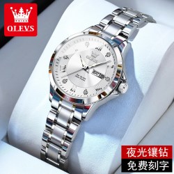 OLEVS 瑞士2026年新款高端正品牌女士手表女机械表轻奢精致上班族石英表