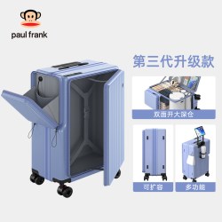 大嘴猴 新款行李箱前置开口旅行箱学生侧开密码箱扩展大容量拉杆箱