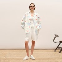 LESS 2026夏新款全棉印花直筒衬衫2Q5213920