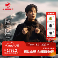 MAMMUT Clion 男女款运动户外防风防泼水透汽保暖连帽鹅绒羽绒服 黑色 S