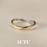 移动端：素图金银双序手镯小众简约高级轻奢精致镯子女手环气质高级感礼物