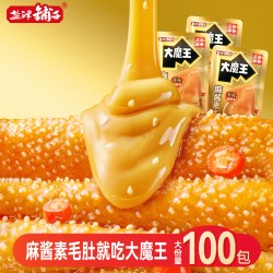 盐津铺子 大魔王六必居麻酱味素毛肚小零食休闲食品小吃辣爽魔芋by