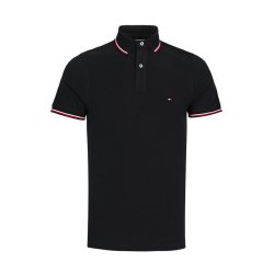 TOMMY HILFIGER 男士夏季商务休闲短袖Polo衫日常通勤T恤