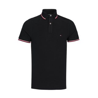 TOMMY HILFIGER 男士夏季商务休闲短袖Polo衫日常通勤T恤