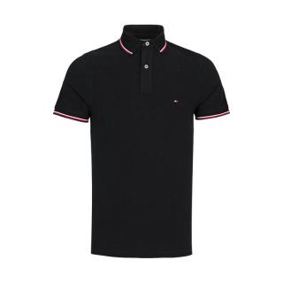 TOMMY HILFIGER 男士夏季商务休闲短袖Polo衫日常通勤T恤