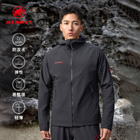 MAMMUT Macun 2.0 男士户外防泼水连帽软壳外套