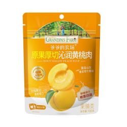 爷爷的农场 原果厚切泌润黄桃肉干 100g 一袋