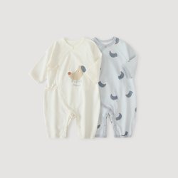 巴厘小猪 婴儿连体衣新生儿春秋四季款初生儿哈衣爬服春款纯棉春季宝宝衣服