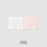 移动端：英氏 女童安全裤防走光夏季中大童莫代尔内裤二合一女宝宝平角短裤