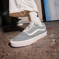 VANS 官方 Brooklyn LS灰色丹宁灰复古女鞋板鞋