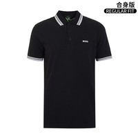 HUGO BOSS HugoBoss/雨果博斯男士夏季翻领简约短袖POLO衫商务新款透气半袖