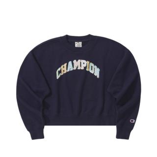 Champion 圆领套头 字母刺绣圆领甜美女式卫衣