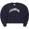 Champion 字母刺绣 圆领套头 女士卫衣