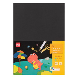 得力 74846 A4儿童手工折纸 黑色 20张