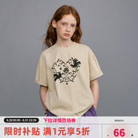 ELLE kids 童装 花鸟印花短袖