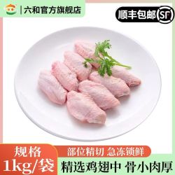 六和 冷冻鸡翅中 3斤 白羽鸡烤鸡翅炸鸡翅烧烤卤味