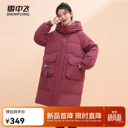 雪中飞 加厚保暖 紫色 L/165/88A 女士羽绒服