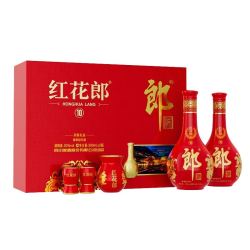 郎酒 红花郎10 酱香型白酒 53度 500ml*2瓶 高档礼盒装