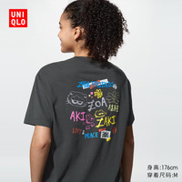 优衣库 ZO＆FRIENDS UT/短袖女装490279 08 深灰色 2XL
