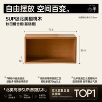 小半 家具组合模块柜实木自由拼接柜客厅电视柜樱桃木书柜储物柜子