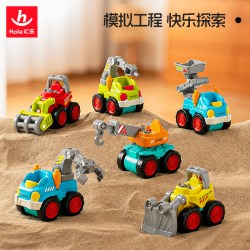 汇乐玩具 汇乐口袋工程车2.0儿童益智仿真模拟作业车惯性玩具车生日礼物