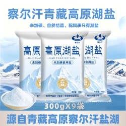 察尔汗 青藏高原湖盐300g*9袋