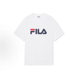 FILA 大标字母印花圆领短袖 T恤 男女同款 044
