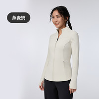 移动端：Keep 瑜伽外套女夏季健身跑步速干柔软立领运动外套0609