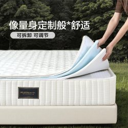 富安娜 床垫0胶水弹簧床垫记忆棉海绵可调节可拆洗席梦思政府补贴