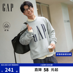 Gap 男女装 2026早秋logo印花圆领宽松卫衣