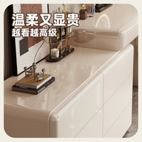 蔓斯菲尔 岚序梳妆台斗柜一体2026新款轻奢高级感意式卧室转角化妆桌收纳柜