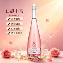 露仙格 智利进口桃红葡萄酒10.5度750ML*1瓶