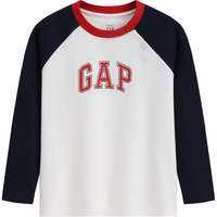 Gap 893446 纯棉logo印花插肩袖长袖T恤 幼童