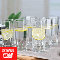 玻璃杯水杯家用杯子客厅喝水学生杯耐热待客泡茶茶杯新款一套 八角杯 1只