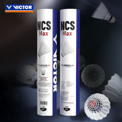 VICTOR 自营旗舰店羽毛球人造球稳定耐打新碳音NCS MAX单筒/12只装77球速
