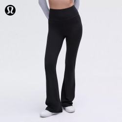 lululemon 丨Groove Nulu™ 女士喇叭裤*常规版型 芯吸 LW5DKMS 黑色 XS /4