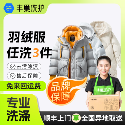 丰巢到家 洗衣洗鞋服务 衣服任洗3件