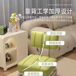 其它 顺滑万向轮小凳子滑轮矮凳家用带娃带轮圆板凳客厅换鞋凳靠背椅子