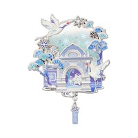 恭王府 冬雪流沙冰箱贴