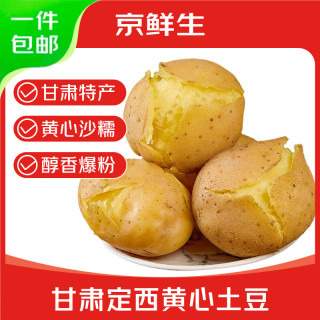 京鲜生 2026甘肃定西土豆净重5斤 单果100g+ 早餐 马铃薯洋芋